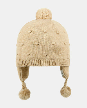 Toshi | Organic Beanie Earmuff Popcorn Driftwood