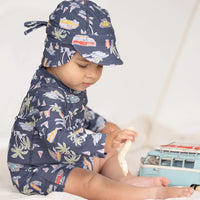 Toshi | Swim Baby Flap Cap Surf Twilight