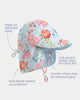 Toshi | Swim Flap Cap Twinkle Aqua Garden