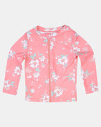 Toshi | Swim Kids Rashie LS Full Zip - Classic Scarlett