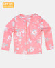 Toshi | Swim Kids Rashie LS Full Zip - Classic Scarlett