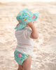 Toshi | Swim Sunhat Paradise Waratah Mint