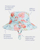 Toshi | Swim Sunhat Twinkle Aqua Garden
