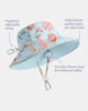 Toshi | Swim Sunhat Twinkle Aqua Garden