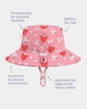 Toshi | Swim Sunhat Twinkle Strawberry