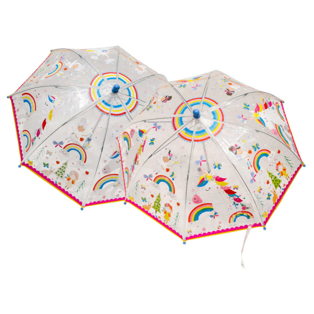 Floss & Rock | Transparent Colour Changing Umbrella Rainbow Fairy