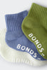Bonds | Baby Logo Cushioned Solid Colours Quarter Crew 3 Pack