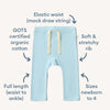 Snuggle Hunny | Baby Blue Organic Pants