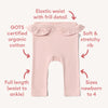 Snuggle Hunny | Baby Pink Organic Pants with Frill