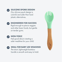 Avanchy | Silicone Tip Bamboo Baby Fork