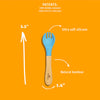 Avanchy | Silicone Tip Bamboo Baby Fork