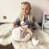 Bonikka | Carry Cot with Baby Doll, Bottle & Blanket 23 cm