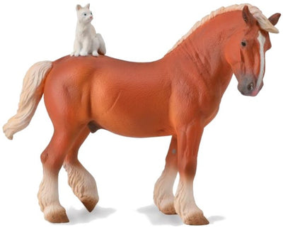 CollectA | Draft Horse with Cat