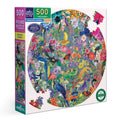 eeBoo | Paradise Garden Round Puzzle 500 piece