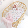 Snuggle Hunny | Fairy Garden Organic Bassinet Sheet / Change Pad Cover