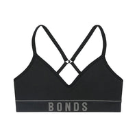 Bonds | Girls Retro Rib™ Contour Crop Black