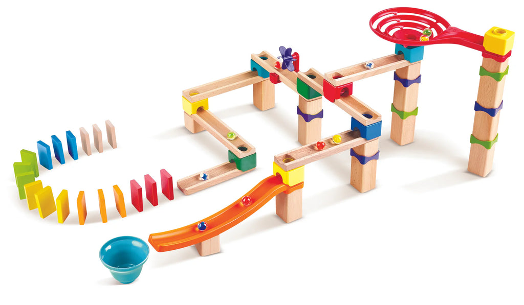 Blue Rally Block Hape | Marble Rally Block Set | Grasshopper