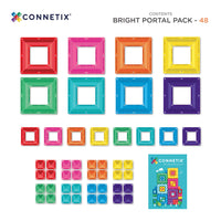 Connetix |  Bright Portal Pack 48pc