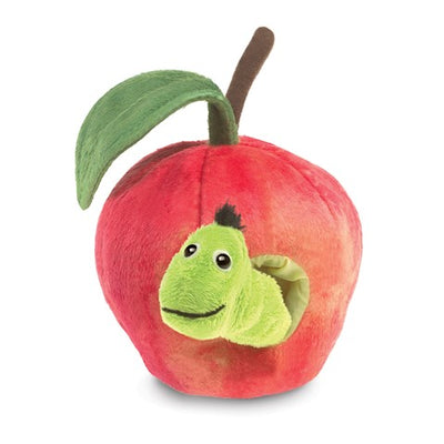 Folkmanis | Worm in Apple Finger Puppet