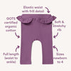 Snuggle Hunny | Mulberry Organic Pants with Frill