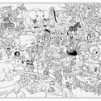 Crocodile Creek | Giant Colouring Poster - Day at the Zoo