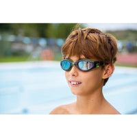 Zoggs | Phantom Elite Mirror Junior Goggles - Black Lime