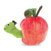 Folkmanis | Worm in Apple Finger Puppet