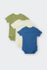 Bonds | Rib Short Sleeve Bodysuit 3 Pack