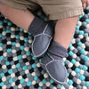 Sheepskin Leather Booties | Slate Grey