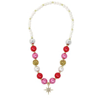 Pink Poppy | Christmas Necklace and Bracelet Set With Sparkly Star Charm