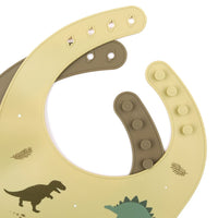 Silicone Bibs Dinosaurs Set of 2