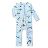 Snuggle Hunny | Organic Growsuit Blue Ocean