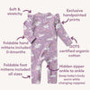 Snuggle Hunny | Organic Growsuit with Frill Swan Lake