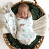 Snuggle Hunny | Woodland Tales Organic Jersey Wrap & Beanie Set