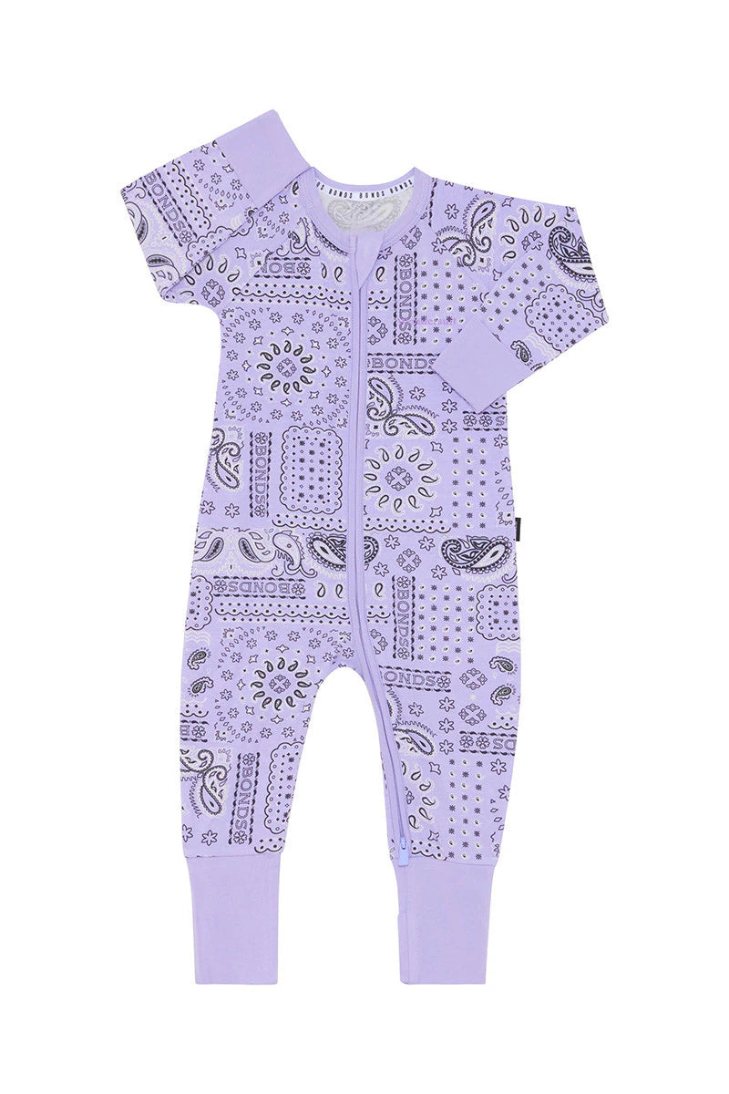 Bonds | Zip Wondersuit - Paisley Paradise Lilac