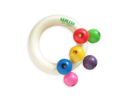 Gepetto - Beaded Teething Ring - Natural