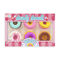 Ooly | Scented Dainty Donuts Pencil Erasers  - Half A Dozen
