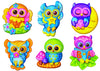 4M Craft - Glow In The Dark Mould & Paint - Owls