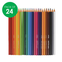 Giotto Elios - Wood-Free Tri Colouring Pencils - 24pc