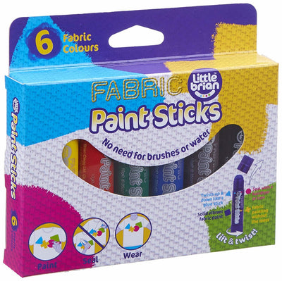 Little Brian - Paint Sticks - 6 Fabric Colours