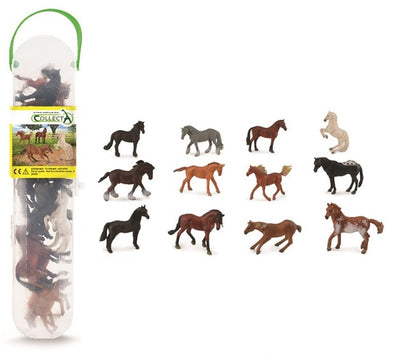 CollectA - Box Of 12 Mini Animals - Horses Series 1