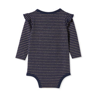 Milky Clothing - Rib Bubbysuit - Navy Stripe