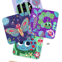 Djeco - Scratch Card Art - Bugs