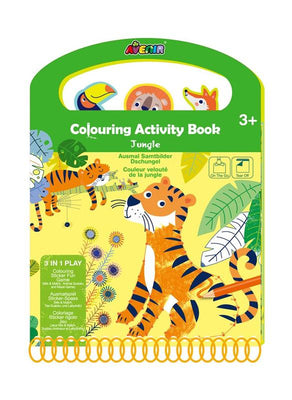 Avenir - 3 In 1 Playbook - Colouring Activity Book - Jungle