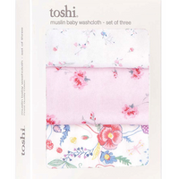 Toshi Muslin Baby Washcloth - Sundance - 3pc