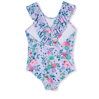Milky Clothing - Lilac Floral Swimsuit (2-7 years)