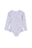 Milky Clothing - Neon Floral L/S Swimsuit (2-7 years)
