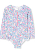 Milky Clothing | Neon Floral L/S Swimsuit (2-7 years)