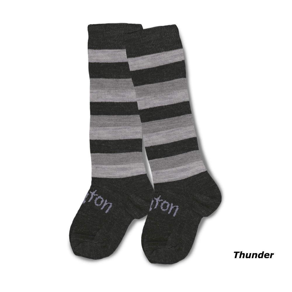 Lamington - Merino Wool Knee High Socks - Thunder