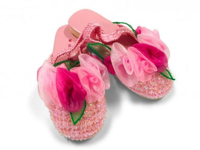 Fairy Girls - Rose Sequined Slides - Light Pink
